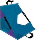 Folding Seat Cushions for Outdoor StadiumsPortable Adjustable Bleacher Chairs Featuring Back Support and CushionsLightweight Enhanced Thickness Dirt-Resistant（Purple Blue）