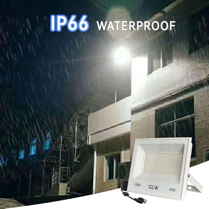 150W LED Flood Lights Outdoor 2 Pack13000LM Super Bright Security Light IP66 Waterproof Outdoor Floodlight6500K Daylight White Exterior Spot Lights for YardBackyardStadium