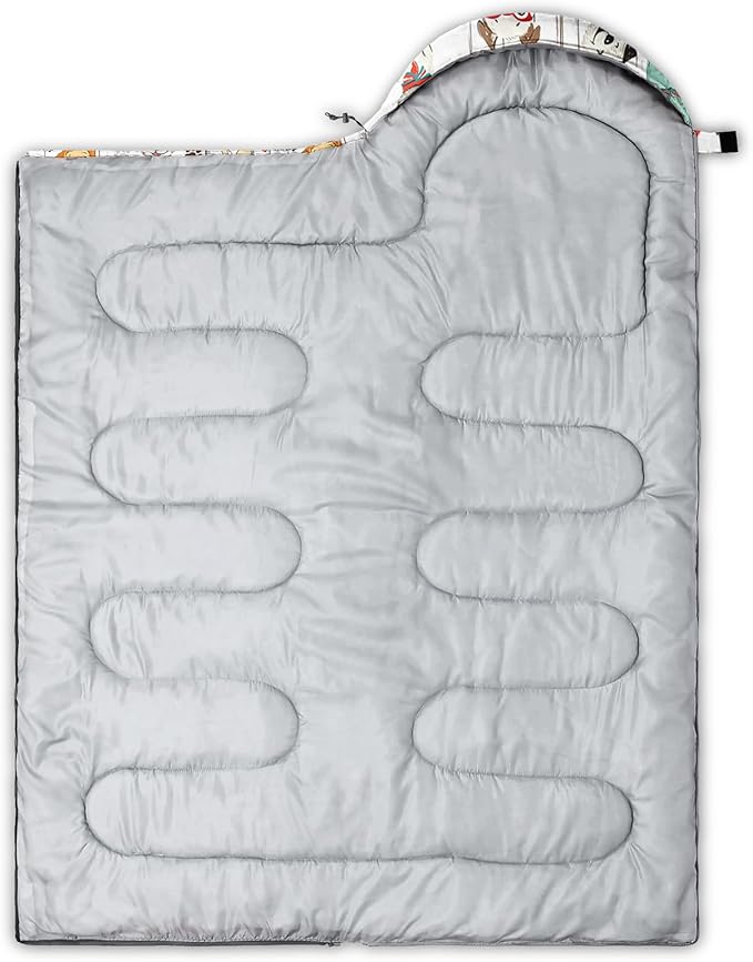 QOOMO Camping Sleeping Bags3 Season Warm &amp Cool WeatherLightweightWaterproof Sleeping Bags for Adults &amp KidsTravelingand OutdoorsCamping Gear Equipment