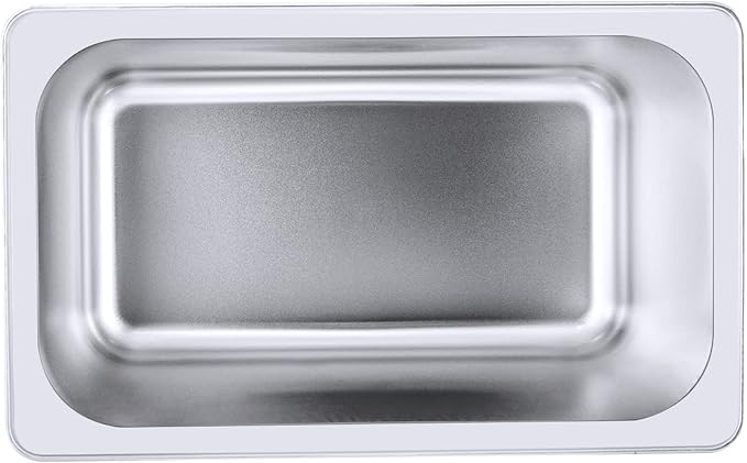 6 Pack 1/4 Size Stainless Steel Steam Hotel Pan 10.4x6.3x6in Steam Table Pan Food Service Pan for Party Kitchen Restaurant Hotel
