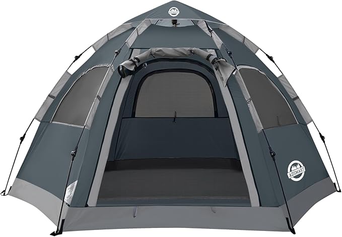 ADSMART Instant Tents for Camping 2/3/4/5 Person Tent Waterproof Easy Setup Sets Up Backpacking Tents with Carry Bag for Outdoor Hiking