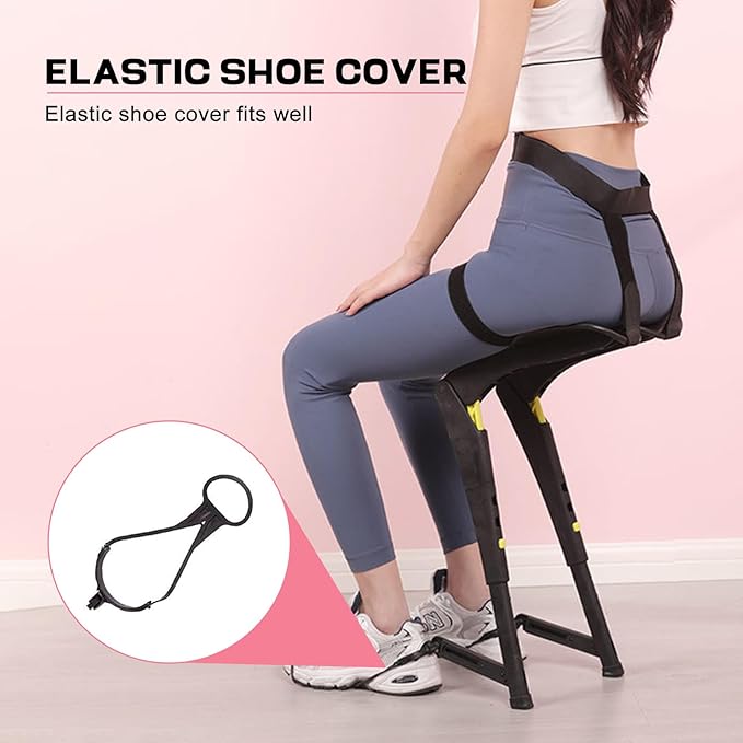 Wearable Leg Invisible Chair Adjustable Chairless Chair Lightweight Wearable Exoskeleton Invisible Outdoor Seat Withstands 50kg/75kg/100kg - for Outdoor Subway