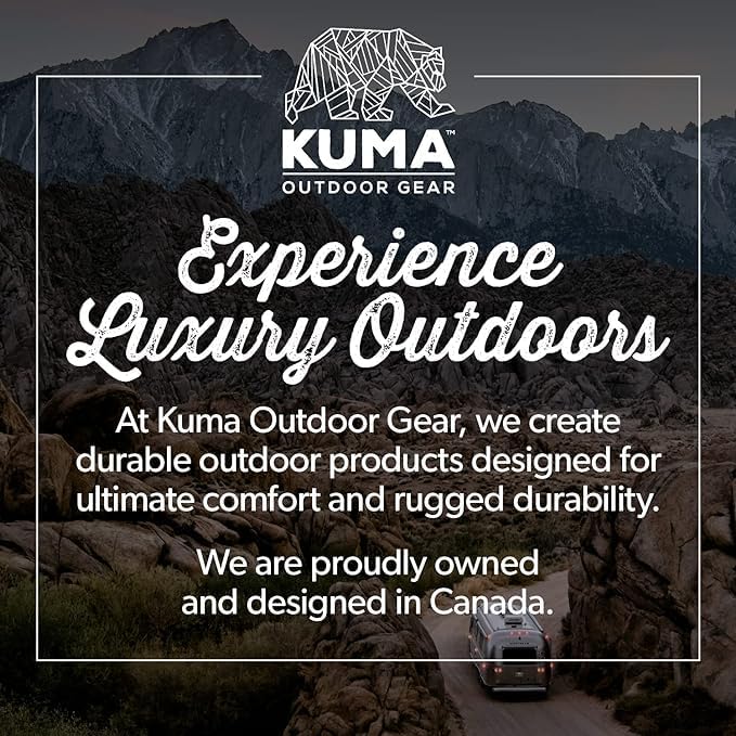 Kuma Outdoor Gear Switchback Chair with Carry Bag Ultimate Portable Luxury Outdoor Chair for Camping (Heather Grey)