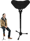 Folding Tripod Stool Adjustable Height Portable Lightweight Outdoor Camping Chair for Hiking Fishing Travel
