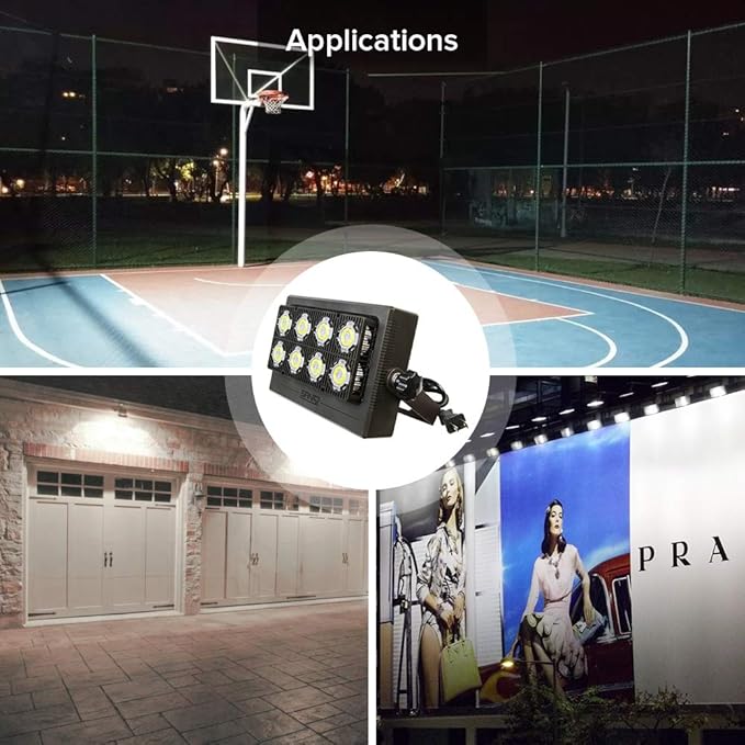 SANSI Outdoor LED Flood Light 350W Equiv. 5000lm Super Bright Security Light LED Work Light 5700K Daylight White IP66 Waterproof Outdoor Lamp Exterior Wall Light for Yard Garage Porch 90-264V