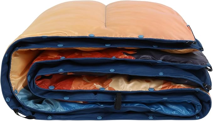 APSMILE Outdoor Down Blanket | Extra Warm &amp Puffy Camping Blanket | Water-Resistant Lightweight Packable Sleeping Quilt for Camp Travel Hiking Picnic Backpack (Canyon HD Printed 52x75)