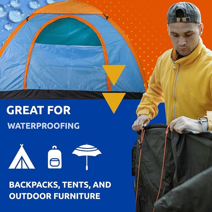 Nikwax Tent &amp Gear Tent &amp Gear Solarproof 1000ml Concentrate Waterproofing and UV Protector Rain Protector Restores DWR Water Repellency on Outdoor Fabric Rain Fly Canvas Covers Backp