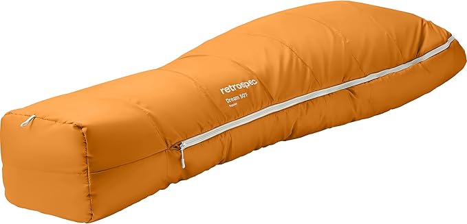 Retrospec Dream Mummy Sleeping Bag - 5 15 &amp 30°F Cold Weather Camping &amp Travel Essential Gear with Water - Resistant Shell &amp Synthetic Fill - Zippered Pocket &amp Stuff Sack