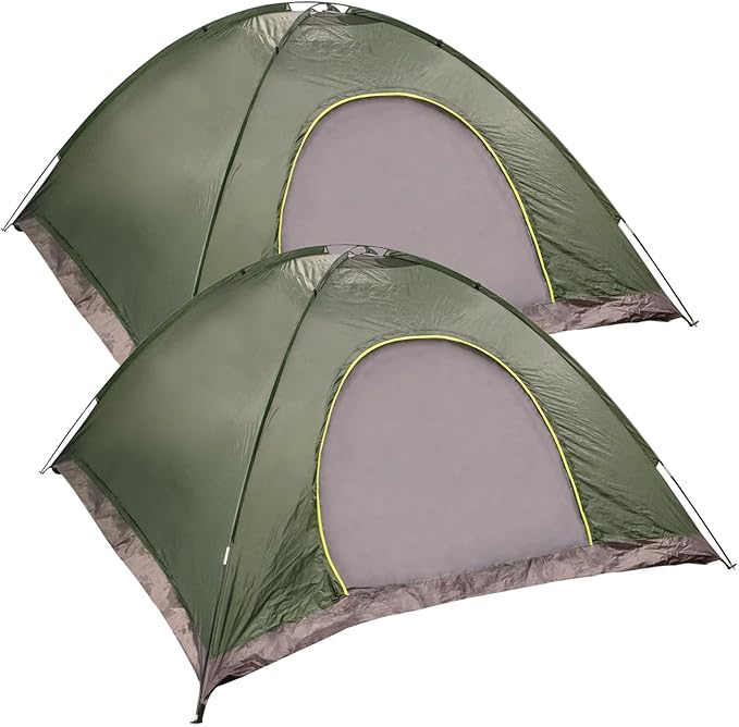 (5 Pack of) 5 to 6 Person Tent All Season Pop Up Waterproof for Camping Groups Immigrants Disaster Relief Homeless People Bulk Cold Weather Tents