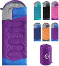 oaskys Camping Sleeping Bag - 3 Season Warm &amp Cool Weather - Summer Spring Fall Lightweight Waterproof for Adults Kids - Camping Gear Equipment Traveling and Outdoors