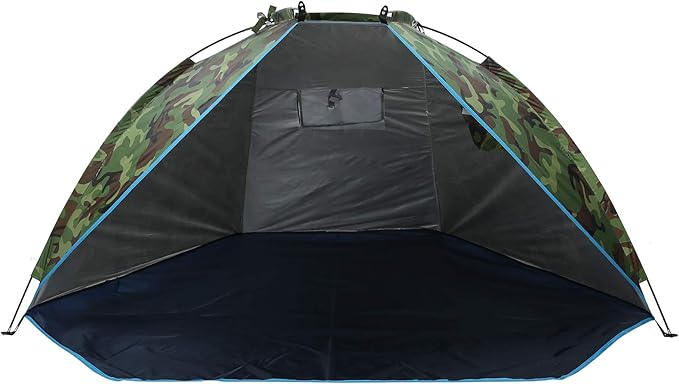 Portable Camouflage Fishing Shelter Tent for Two Waterproof Sunshade for Outdoor Camping