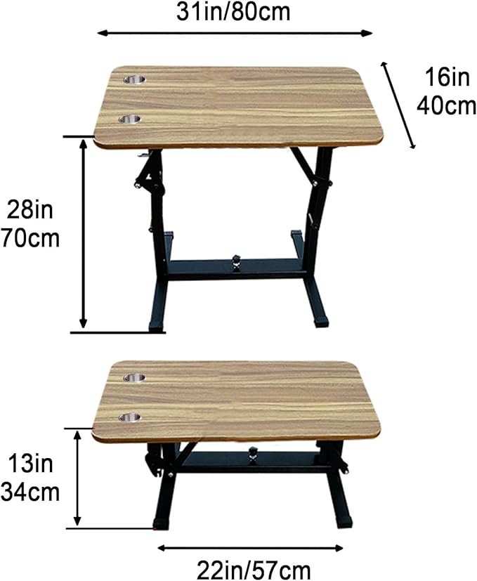 RV Folding Table Collapsible Table Folding Camping Table Push-Pull Lift Dining Tables Removable RV Table for Patio Yacht Caravan Outdoor Beach Indoor (Color : Black)