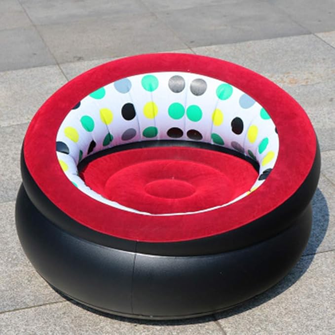 Inflatable Chair Sofa Blow Up Seat Gaming Lounger Indoor Outdoor Camping Garden Single