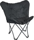 SunnyFeel Oversized XL Padded Camping Chair Outdoor Butterfly Chair Portable Folding Large Camp Lounge Chairs Padded Living Room Indoor Chairs Lawn Chairs for BeachTailgatingSport EventsPicnic