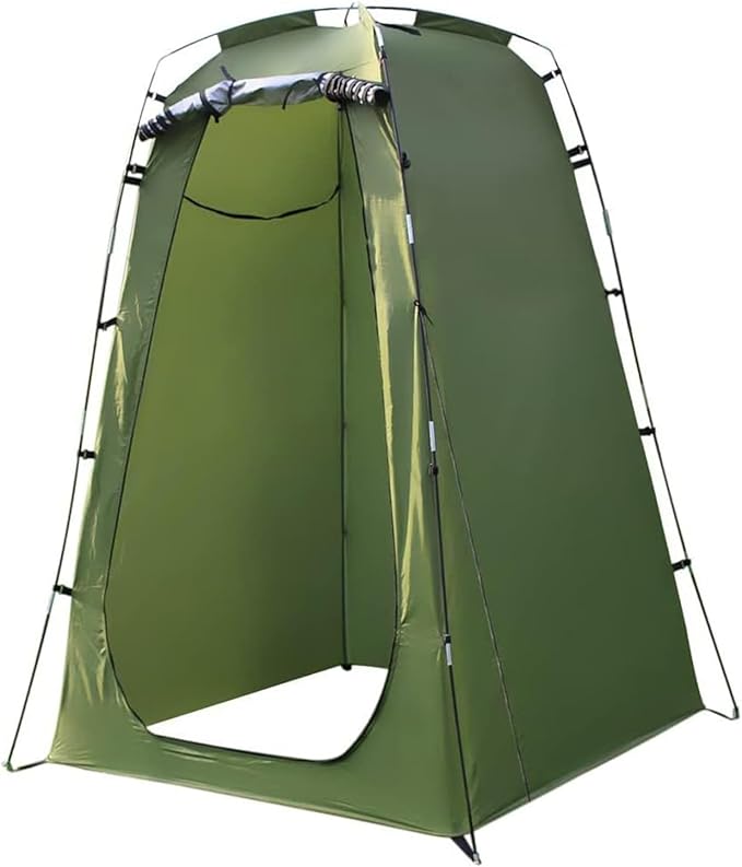 Pop-Up Changing Tent 190T 47x47x75 Changing Tent with Window &amp Door Camping Supplies with Windproof Rope &amp Peg Water &amp Sun Proof for Outdoor
