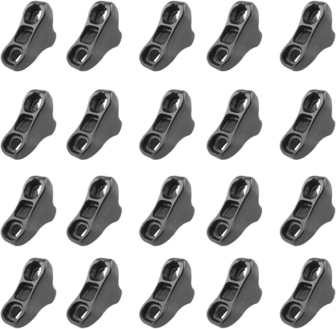 Rope Tensioner 100 Pcs Guy Line Rope Tightner Triangle Runner Anti-Slip Camping Tent Tensioner