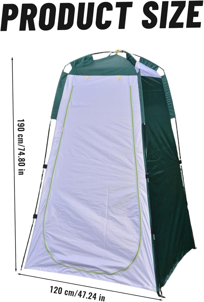Yeory Pop-Up Changing Tent Water &amp Sun Proof 170T Foldable 47x47x75 Shower Tent with Inner Pocket Zippered Portable for Camping Hiking Outdoor Privacy Shower