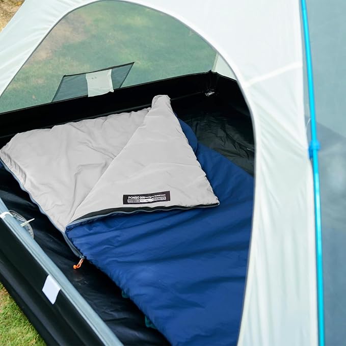 Ultralight Sleeping Bag - Envelope Lightweight Portable Waterproof Comfort with Compression Sack - Great for 3 Season Traveling Camping Hiking