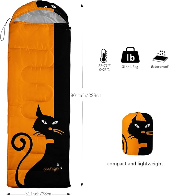 Kids Sleeping Bag for Boys GirlsBasketball Print-Lightweight Warm Portable Outdoor Indoor-Waterproof Cold Weather Resistant Sleeping Bag for Camping Hiking