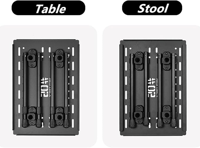 Guojiang Multifunctional Outdoor Camping Desk Adjustable Barbecue Desk Folding Table Portable Aluminum Alloys Folding Chair