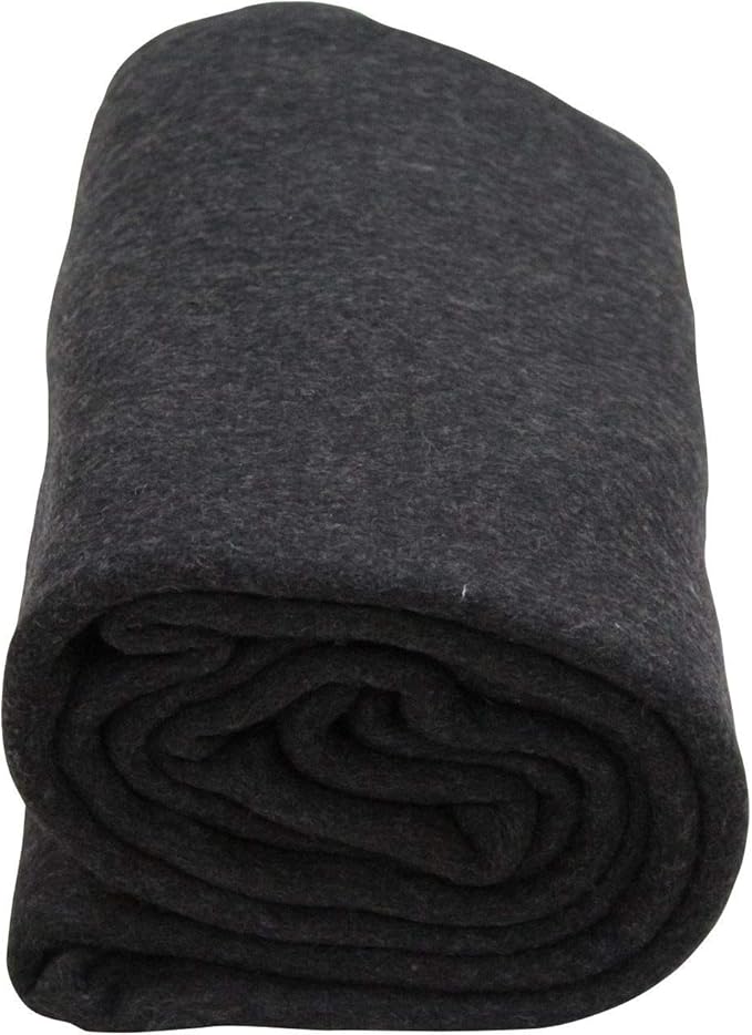 Kemp USA 80% Wool Multipurpose Blanket - Ideal for Camping Essentials Disaster Relief Military Use Donations - Measures 60'' x 84'' 5 lbs - Durable Throw Blanket for Survival Kit Fire Retardant
