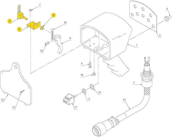 Auto Crane Potent Assy W/BRKT Prop B