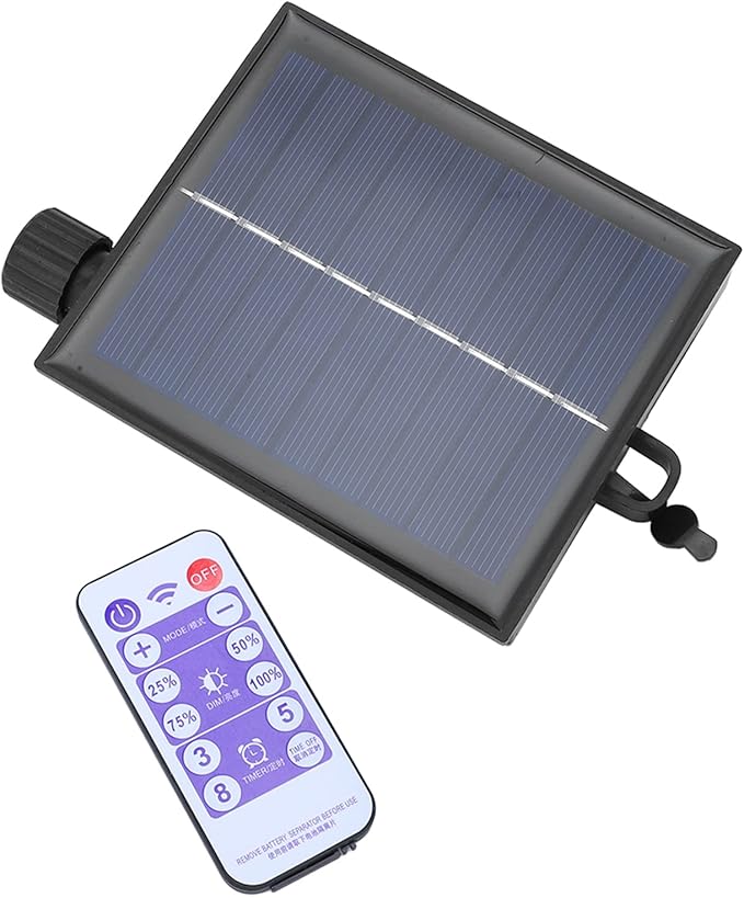 Replacement Solar Panel Automatic Adjustable Solar String Light Control Box with Remote Control Solar Lamp String Circuit Board (Output Boost 24V)