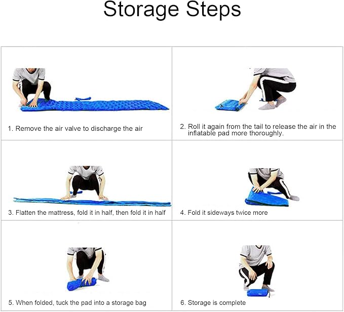Sleeping Pad for CampingSelf Inflating Sleeping Pad CampingUltralight Sleeping Mat for CampingBackpackingHiking Lightweight Compact Camping Air Mattress for Tent(Royal Blue)