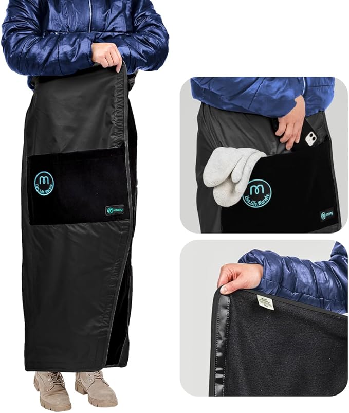Mozy Wearable &amp Weatherproof Outdoor Blanket – Lower-Body Thermal Wrap for Superior Warmth