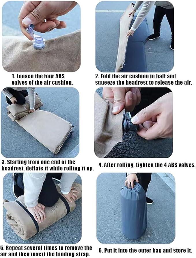 Car Inflatable Air Mattress for Toyota Prius 2012-2024 Trunk Air Mattress Lightweight Comfortable Sleeping Air Bed Mattress Outdoor Camping AccessoriesGrey
