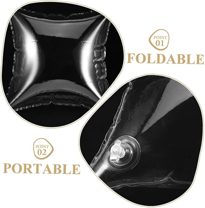 DECHOUS Firm Inflatable Travel Pillow Portable Camping Pillow for Outdoor Lumbar Support Cushion for Hiking