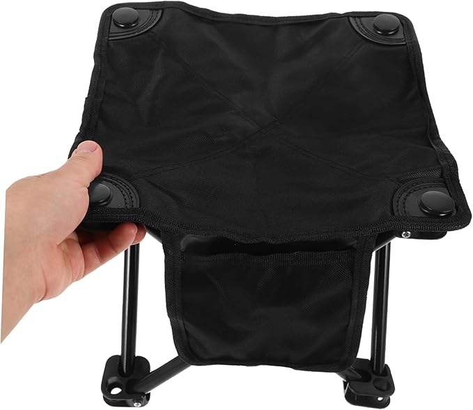 LIFKOME Lightweight Portable Folding Stool Oxford Fabric Camping Chair Hand Grip