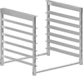 AmGood Table-Mounted Aluminum Bun Pan Rack for 30 Wide Work Tables - 6 Pan Capacity