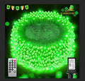 St Patricks Day Decorations 355 FT 900 LED Green Lights Extra Long Outdoor String Lights Waterproof Timer &amp Memory 8 Modes Dimmable Plug in Fairy for Outside Tree Patrick's Day Decor