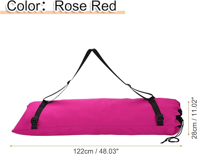 HARFINGTON Camping Chair Replacement Bag 48 Folding Chair Carry Bag Oxford Cloth Storage Tent Bag with Shoulder Strap for Travel Outdoor Camping Sports Rose Red