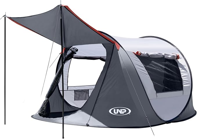 Pop-up Tent 3 Person Camping Tent Instant Portable Beach Tent Easy Pop Up Shade Tents 2 Doors for Camping Hiking &amp Traveling with Carrying Bag