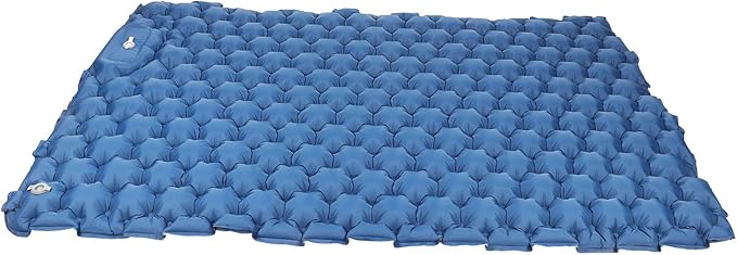 Camping Air MattressOutdoor Air Mattress Portable Moistures Proof Double Inflatable Camping Mat210T Fabrics Car Camp Sleeping Pad for Hiking Backpacking Car Travel (Navy Blue)