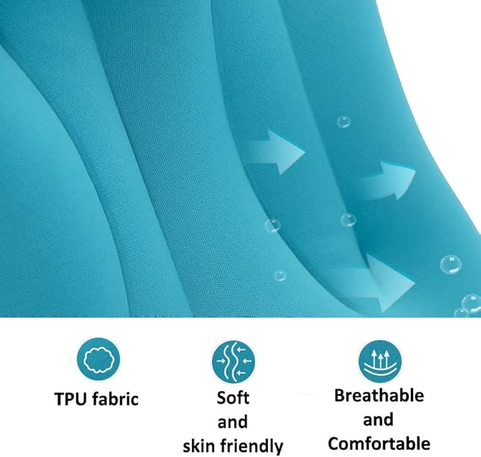 COOL &amp FRESH Inflatable Travel Pillow 2 Pack - Back Waist Support Pillow for Long Distance Traveling and Long Hours Sitting