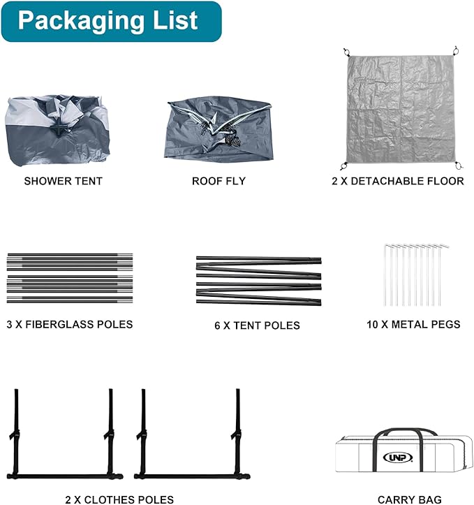 Shower Tent Outdoor Camping Privacy Shelter-Dressing Changing Room-Portable Toilet Tent for Hiking Sun Shelter Picnic Fishing