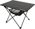 ONETIGRIS Portable Camping Table Lightweight Beach Table with Storage Net &amp Carry Bag Camping Side Table for Outdoor Cooking Hiking Fishing Picnic Travel