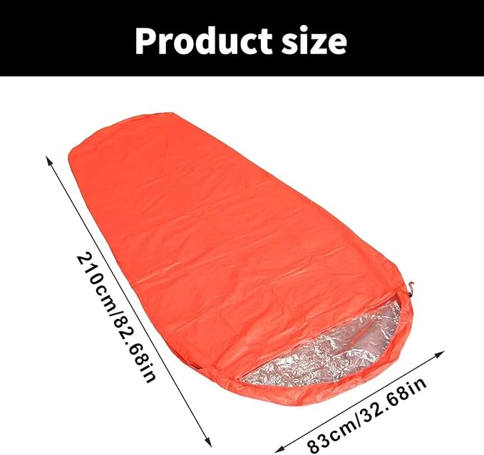 Thermal Survival Bivvy Sacks for Camping Outdoor Emergencies Thermal Blanket Survival Bag Emergencies Bivvy Bag