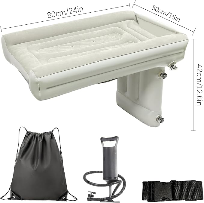 Inflatable Car Mattress Blow – Modern Backseat Sleeping Bed Pump Kids Rear Seat Camping Hiking Outdoor Travel SUV | Camping Hiking Outdoor Travel SUV Van Airplane Train