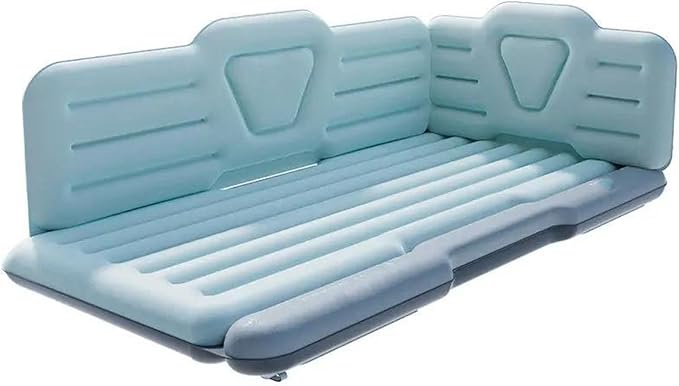 Inflatable Car Mattress Car Inflatable Bed Camping Sleeping Mat PVC Flocking Mattress with Pump Car Trunk Inflatable Bed