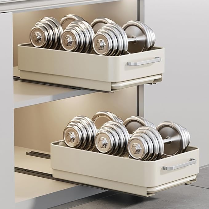 TrailBlaze Under Basin Slide-Out Dish Drying Rack (Matte White Flat Mesh): Heavy-Duty Carbon Steel with Drip Tray – Space-Saving Kitchen Cabinet Organizer for Plates/Bowls