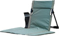 Extra large folding camping backrest with cup holderLightweight portable outdoor large chair for beach park lawn and travelAluminum frame comfortable &amp durable lazy backrest (Olive Green)