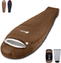 0 Degree Sleeping Bag for Adults 650 Fill Power Down Sleeping Bag for Cold Weather -20F / -8F / 0F / 10F Large Lightweight