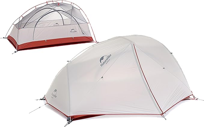 Naturehike Star River 2 Person Ultralight Backpacking Tent - Waterproof 3 Season Camping Tent Easy Setup Double Layer Two Men for Hiking Hunting Outdoor Mountaineering Travel Cycling