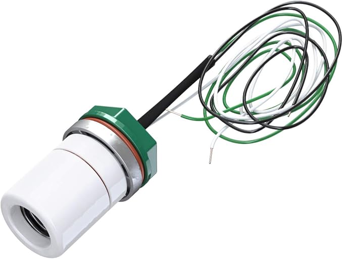 Steel Lighting Co. Topanga Barn Light | Outdoor Wall Mounted | Farmhouse Garage Light Made in America | 14 inch Dome | 11 inch Straight Arm | Green Exterior/White Interior
