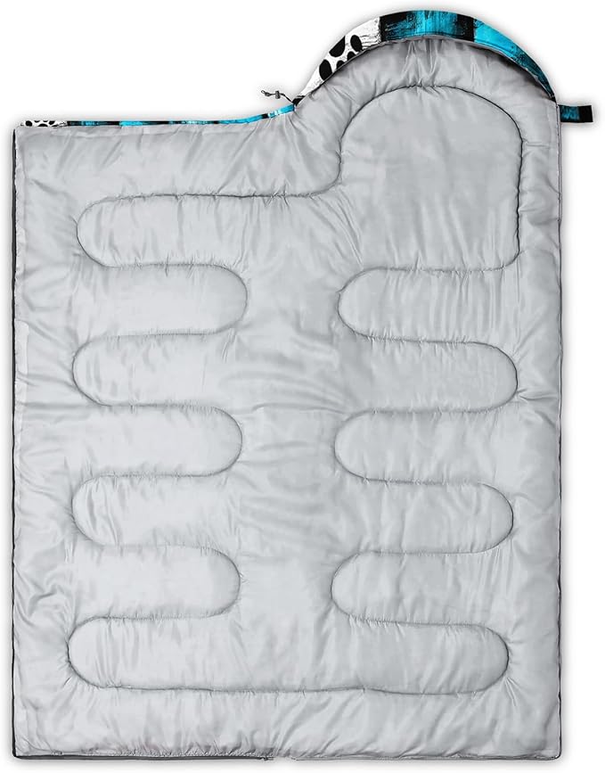 QOOMO Camping Sleeping Bags3 Season Warm &amp Cool WeatherLightweightWaterproof Sleeping Bags for Adults &amp KidsTravelingand OutdoorsCamping Gear Equipment