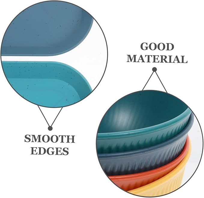 GLEAVI Unbreakable Outdoor Dinnerware Set Camping Dishes Bowls Cups Stylish Lightweight Tableware for Bbqs Parties Gatherings
